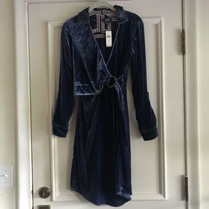 NWT Anthropologie velour dress